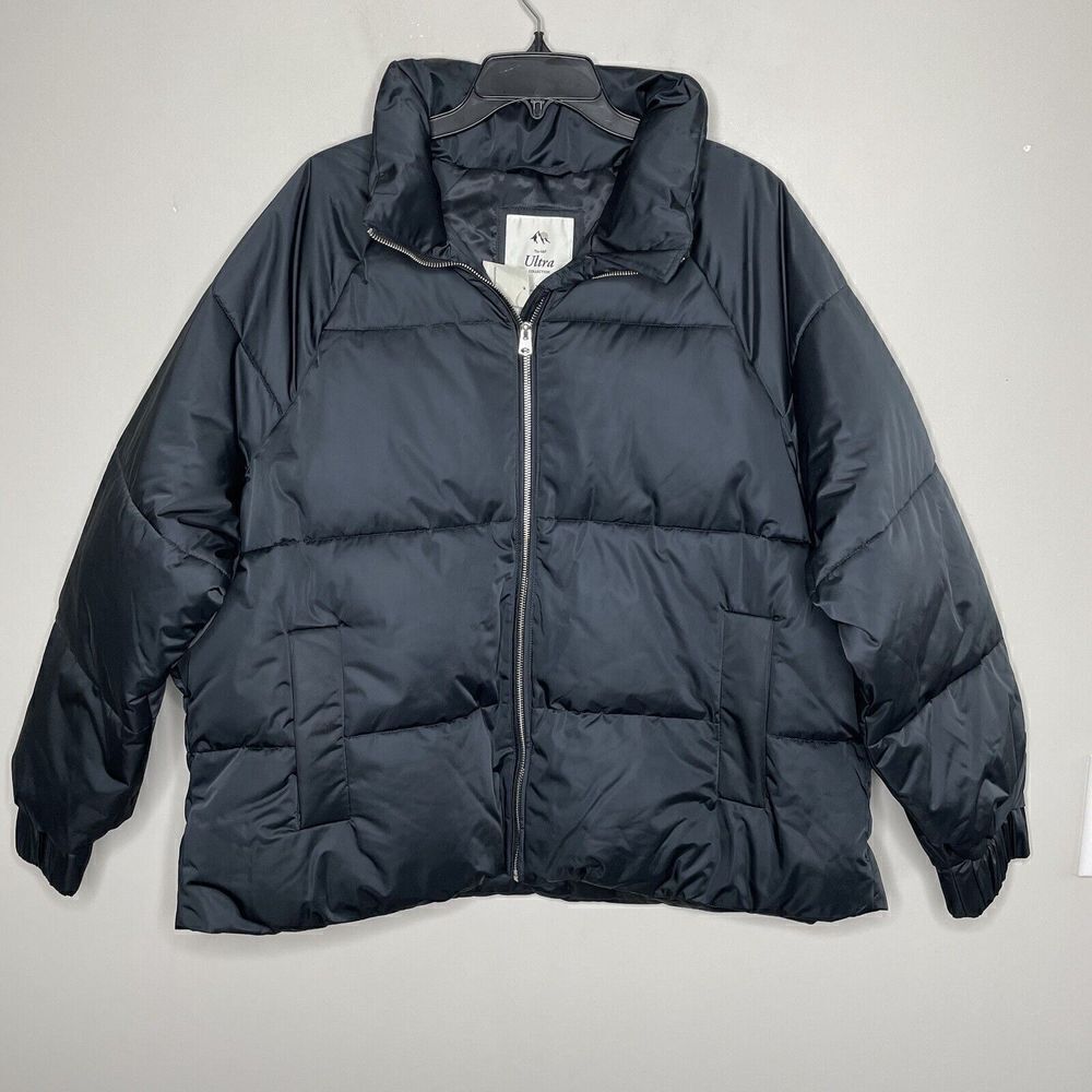 ABERCROMBIE & FITCH Puffer Jacket Women XL Ultra Classic NEW $180 Black - Picture 3 of 13